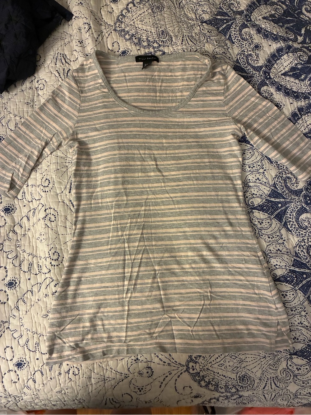 Willi Smith Striped Scoop Neck Tunic – XS